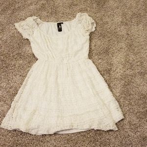 White lace dress